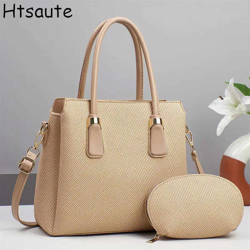 

Composite Bags For Women High Quality pu Leather Shoulder Bags Designer Large Capacity Tote Bag Top-handle Ladies Crossbody Bag