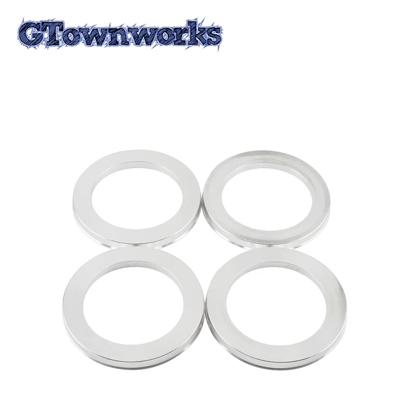 GTownworks  4pcs Hub Centric Rings 108mm (4.25in)(+-1mm)/78.1mm(3.07in)(+-1mm) Wheel Center Hub Ring Bore Spacer Aluminum Alloy