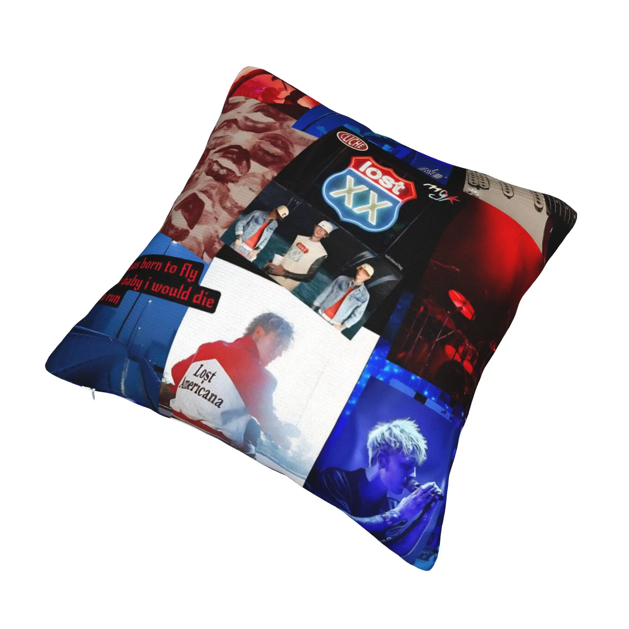Immagine 3: Fodera per cuscino decorativa MGK Lost Americana Tour 2025-2026 Stuff Home Federa per cuscino quadrata Dimensioni multiple