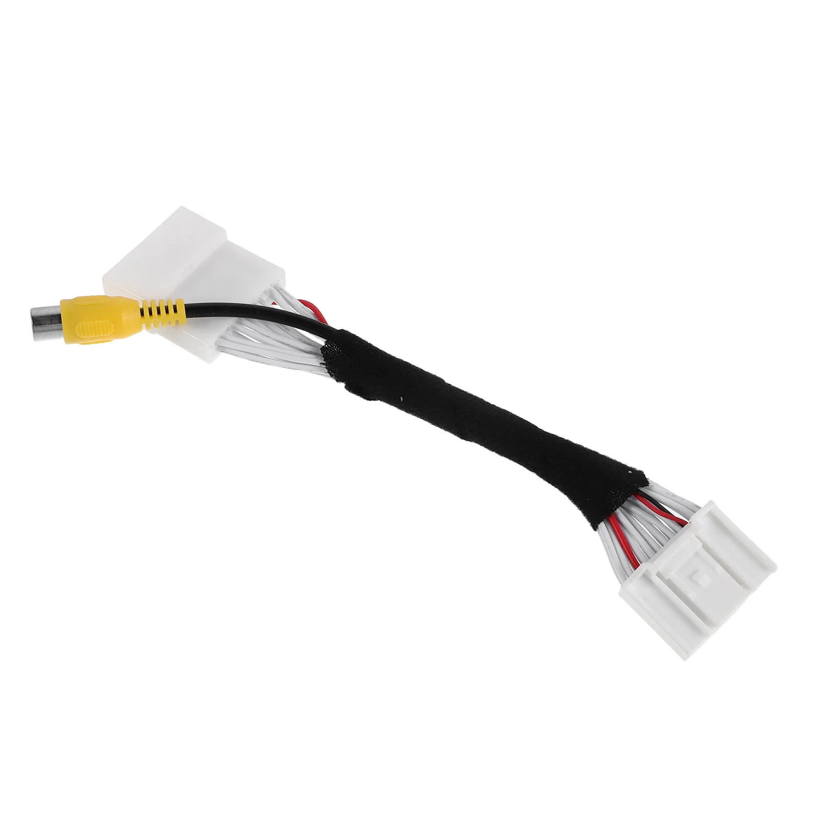 24-Pin Car Backup Camera Rca Adapter Wire Rearview Harness Compatible Vehicle Stereo Reverse Parking System Video