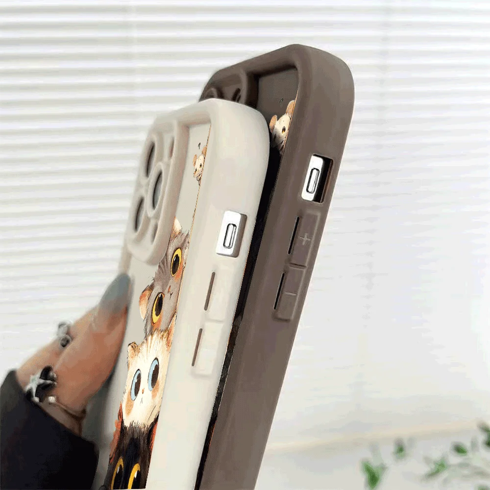 Aquarell Kätzchen Curious Mouse stoßfeste Handyhülle für Xiaomi Redmi Note 14 13 12 11 10 9 8 7 Pro Anti-Rutsch-weiche TPU-Abdeckung – Detail 7
