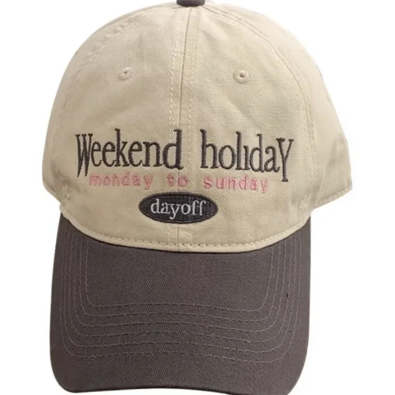 نمط المرأة قبعة بيسبول سليم الوجه الرجعية قبعة الشمس كتلة اللون لينة أعلى قابل للتعديل واسعة الحواف قبعة قبعة الشمس العصرية