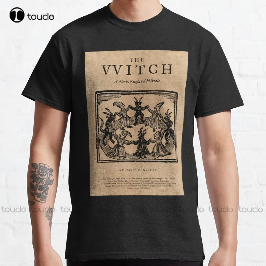 The Witch Film Movie Poster Design Black Phillip Thomasin Vvitch Classic T-Shirt Custom T Shirts Custom Aldult Teen Unisex