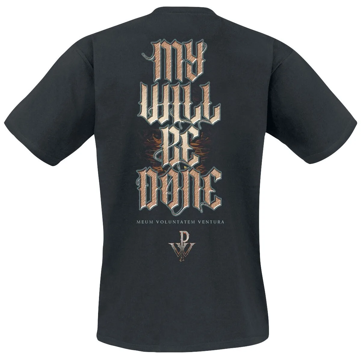 Powerwolf My Will Be Done Unisex Cotton T-shirt, Globe-Breaking Werewolf Print, Heavy Metal Rock Band Casual Tee