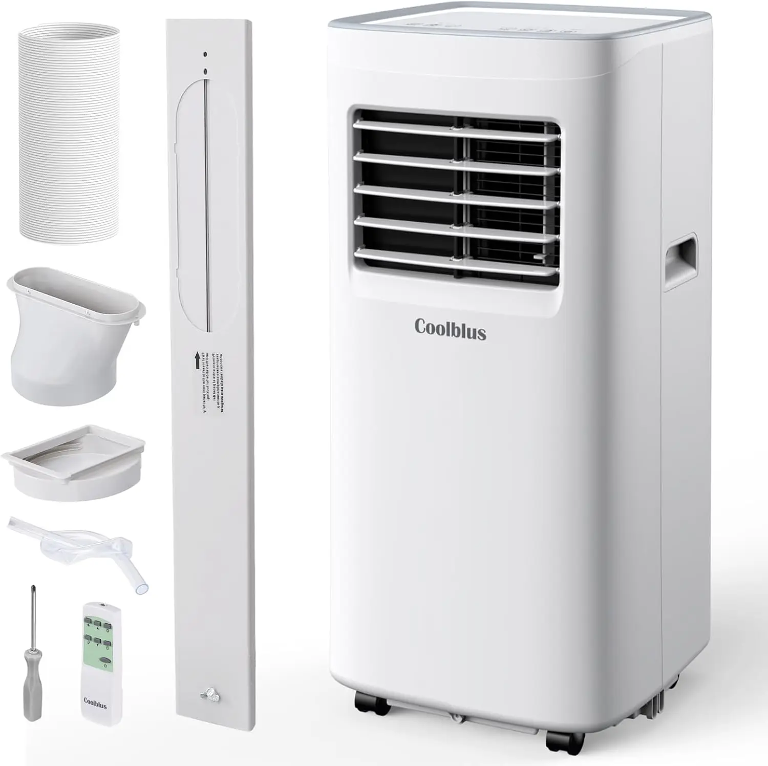 Climatiseur portable 8500 BTU, refroidissement jusqu'à 360 m², fédération, unité de climatisation portable 3 en 1 avec télécommande, affichage LED, 24 heures