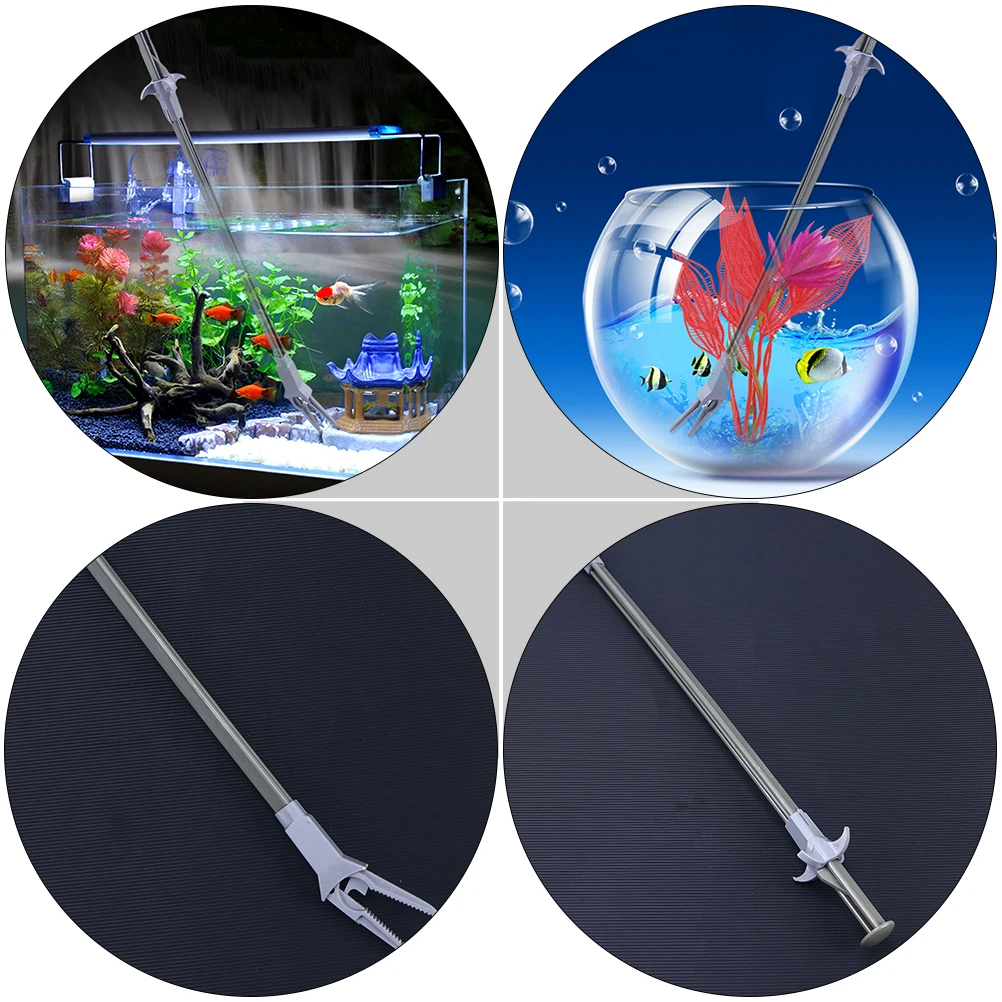 

2 Pcs Long Fish Tank Accessories Aquatic Planting Tweezers Aquarium Cleaning Tools