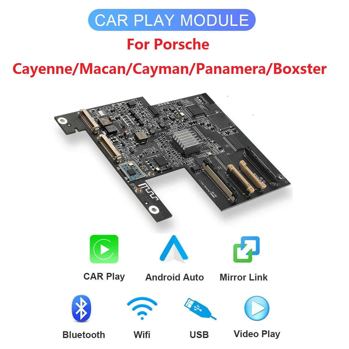 

EBILAEN Wireless Apple Carplay android auto Module For Porsche Panamera Cayenne Macan Cayman Boxster 911 718 PCM 3.1/4.0 Airplay