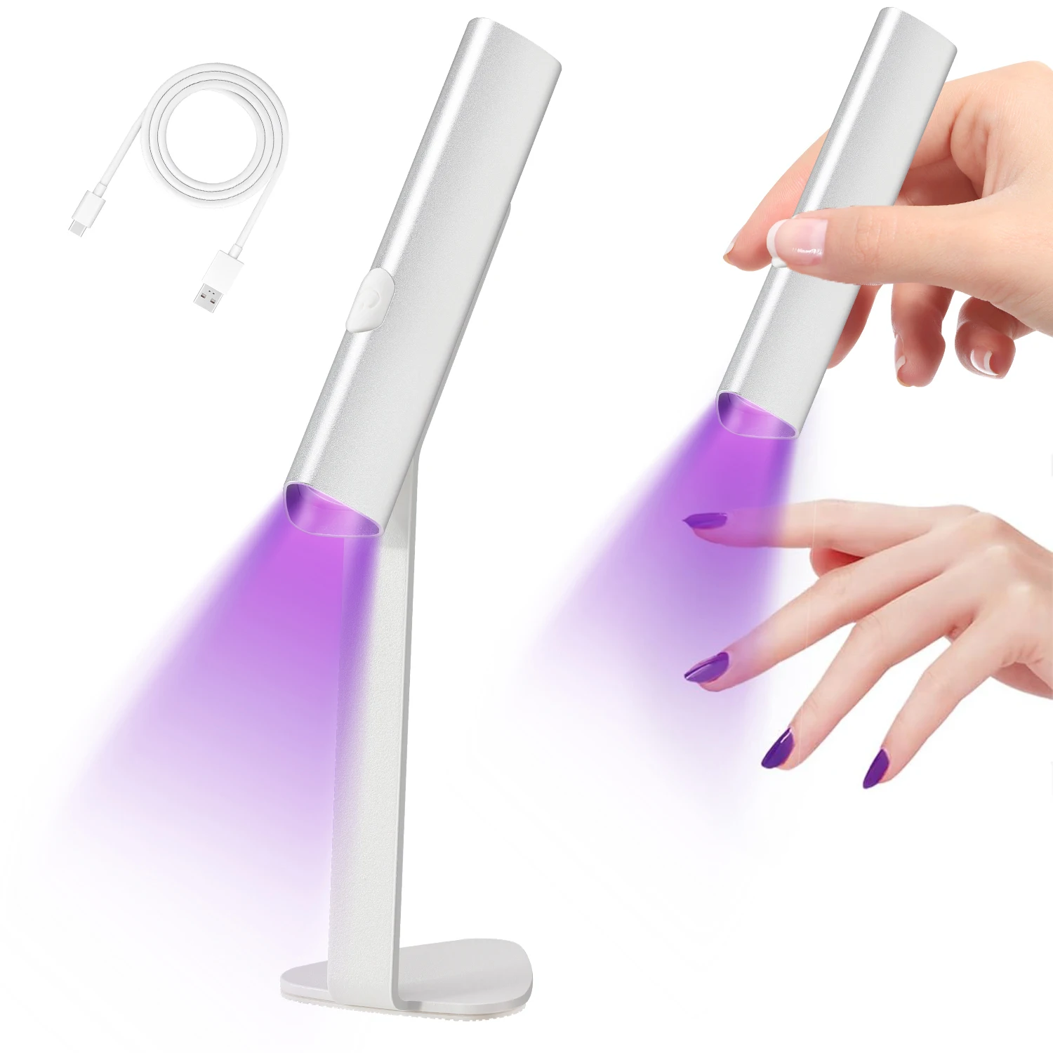 

Professional Nail UV LED Lamp Desk With Rechargeable Portable Mini Nail Dryer Stand UV Lamp For Nails Manicure Salon