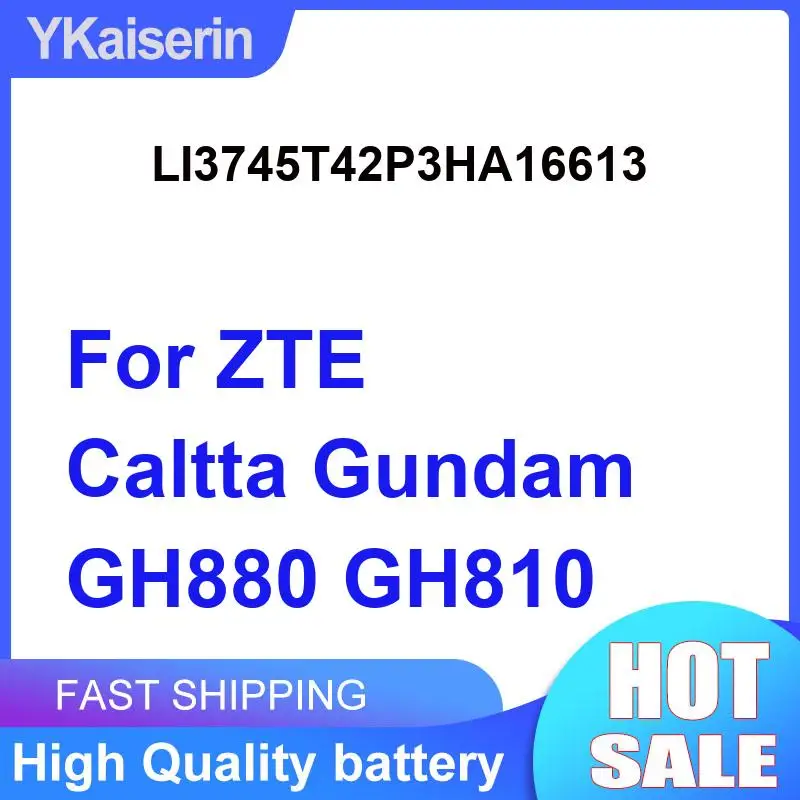 

4500Mah Walkie Talkie Battery Premium Replacement For Zte Caltta Gundam GH880 GH810 LI3745T42P3HA16613 Rapid Charging