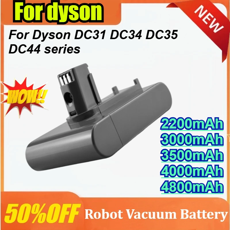 

DC31 22.2V 4800mAh Battery for Dyson TypeA DC3A DC34 DC35 DC45 DC56 DC57 Vacuum Clearner Animal Battery 917083-01 17083-2811