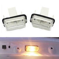 2pcs Rear Bumper License Number Plate Light Lamp For Peugeot 206 207 306 307 406 407 5008 For Citroen C3 C4 C5 Picasso BERLINGO