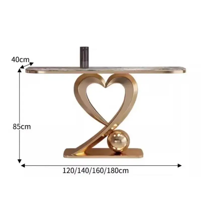 Design Table Beauty Aesthetic Console Glamour Metal Hallway Console Table Vintage Luxury Tisch Wohnzimer Home Furniture