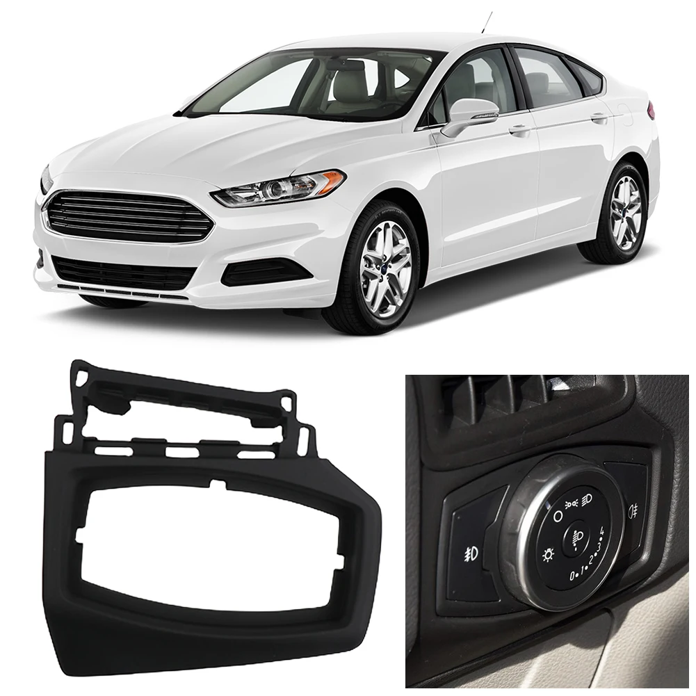 Headlight Switch Buttons Decorative Frame Trim Interior Accessories Low&High Level Configuration for Ford Focus 12-18