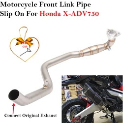 Full System Motorcycle Exhaust Escape Muffler Connect Original Modified Tube Header Front Link Pipe For Honda X-ADV 750 X ADV750
