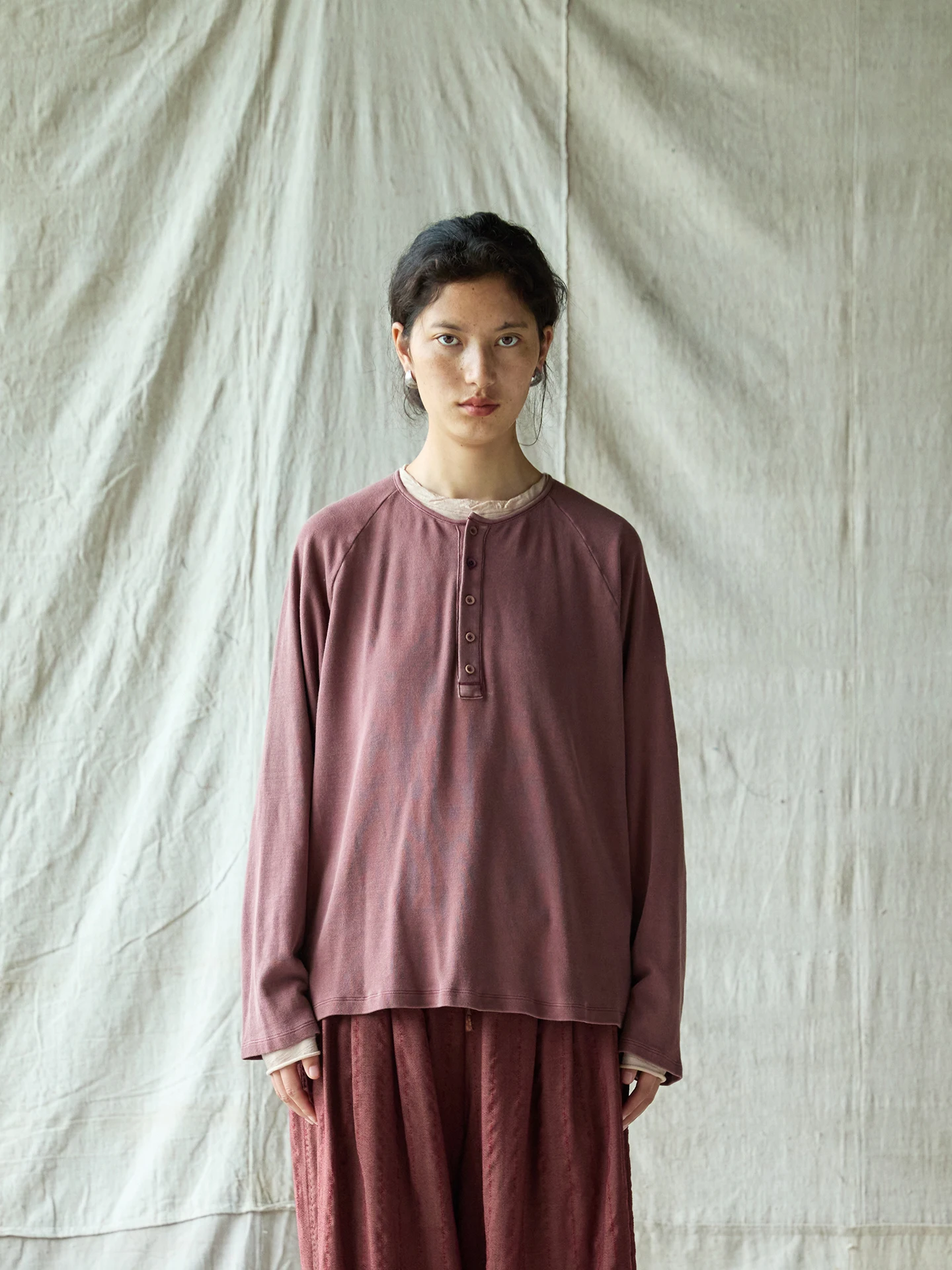 

Хлопковая трикотажная футболка Left Bank Scenic в стиле ретро oulder Sve, длинная художественная женская повседневная дышащая футболка обычного кроя