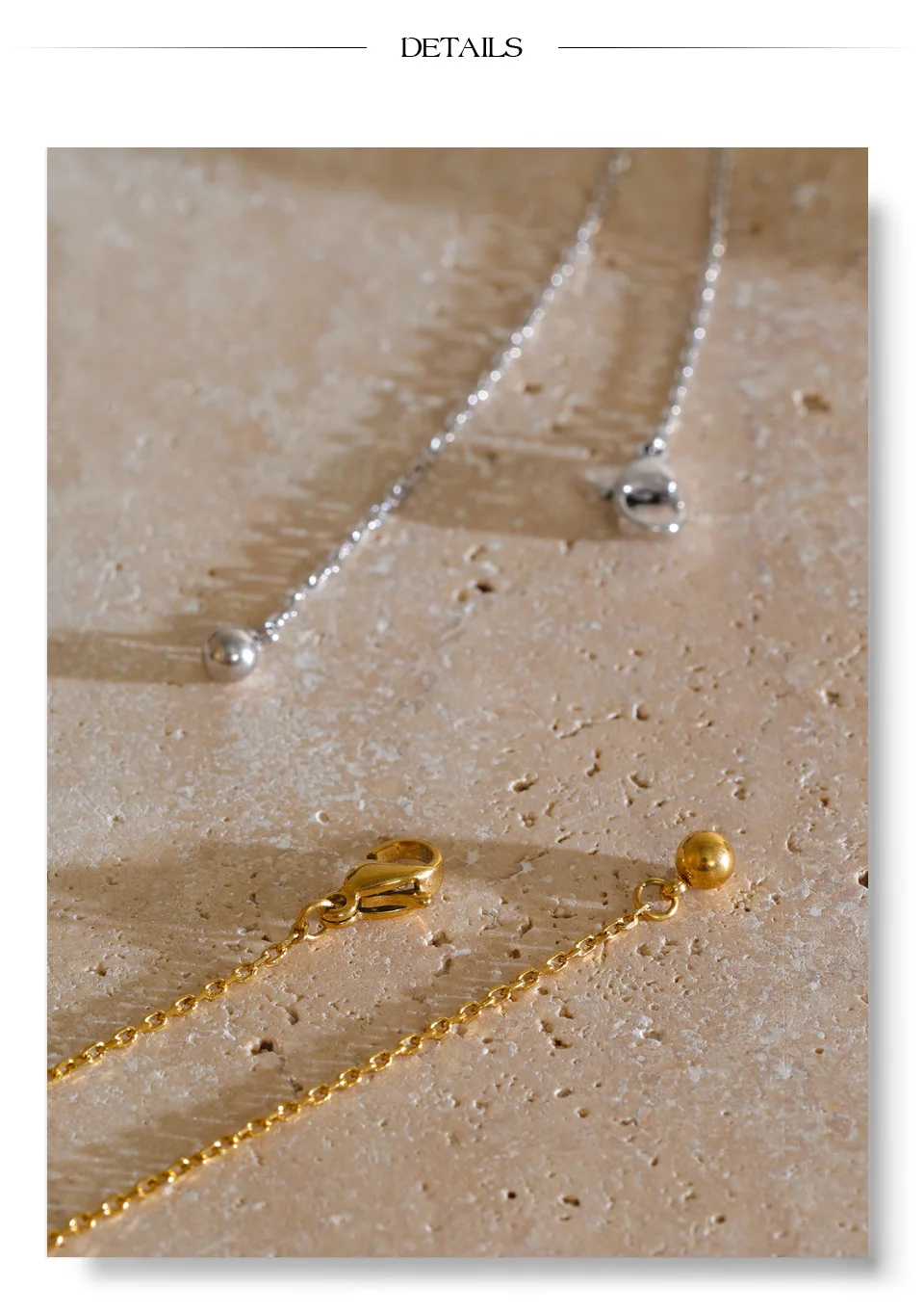 Yhpup Edelstahl-Kettenhalskette mit Tropfenförmigem CZ Zirkonia-Anhänger, Eleganter Luxusschmuck, Gala-Geschenk – Detail 9