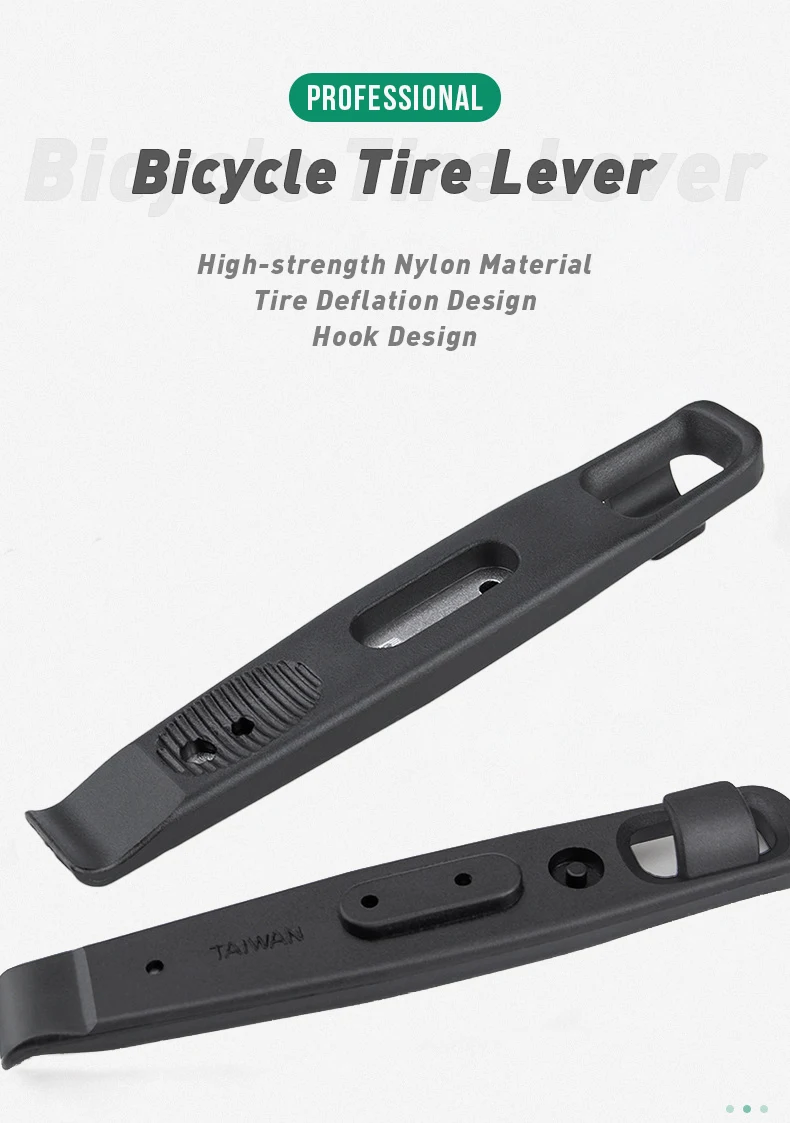 BIKE HAND 3 PCS Tire Lever Steel Core Bicycle Tyres Repair Tool Wear-resistant Crow Bar Metal Tire Spoon Bicycle Tyre Crowbar