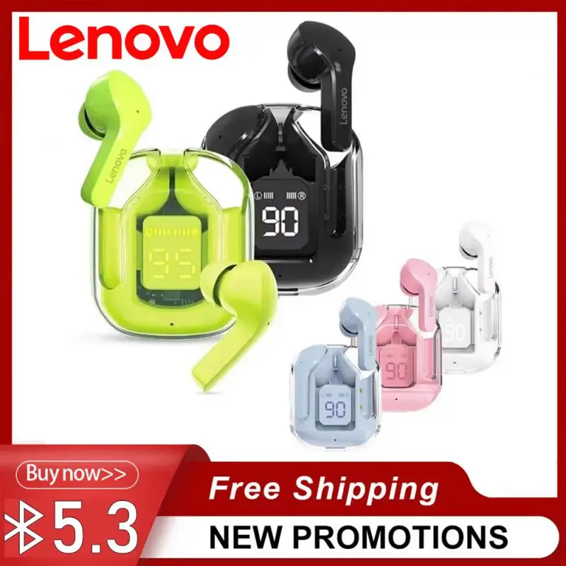 Choice Lenovo Bluetooth 5.3 Earphones TWS Sports Headphones Wireless Earbuds Dual HD Microphone Headset Touch Control New