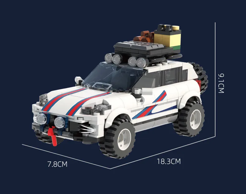 Racing Germany Auto SUV Modell Geschwindigkeits-Baustein Cayenne 957 Supersportwagen Baustein-Modell Fahrzeug Konstruktionsspielzeug für Jungen Geschenke – Detail 8