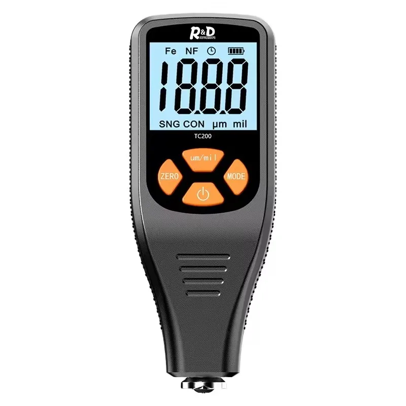 

TC200 LCD Display Car Coating Thickness Gauge 0-1500 Um Digital Paint Thickness Meter