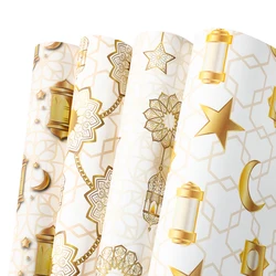 4/8/12pcs Eid Mubarak Gift Wrapping Paper Ramadan Decor 2025 Eid Wrapping Paper Ramadan Kareem Islamic Muslim Party Eid Al Adha