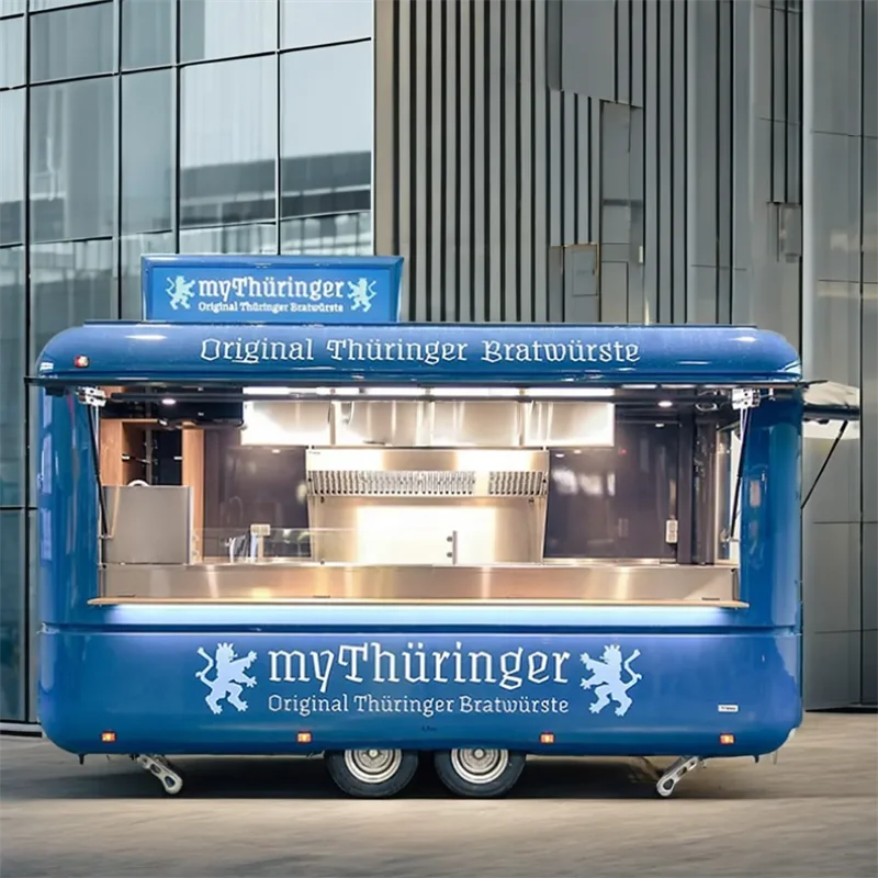 معايير الولايات المتحدة الأمريكية كشك طعام فاخر قابل للطي عربة طعام الشارع مقطورة مخيم قافلة متنقلة شاحنة قهوة حاوية مقهى متجر تصميم