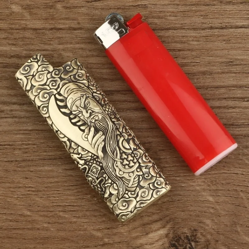 New 1PC Pure Brass Lighter Case Cover fits BIC J3/J5 Collecting Lighter Shell Sleeve Cover