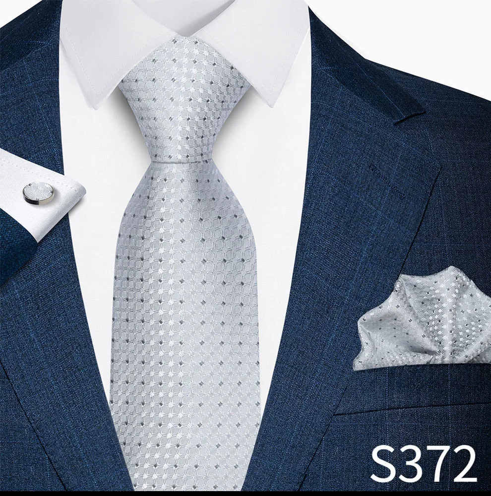 Luxusmarke, 8 cm, Krawatten-Einschubtaschentücher und Manschettenknöpfe-Set für Herren, goldenes Paisley-Muster, Geburtstagsgeschenk, Krawatten- und Anzugaccessoires, passend für Partys. – Detail 27