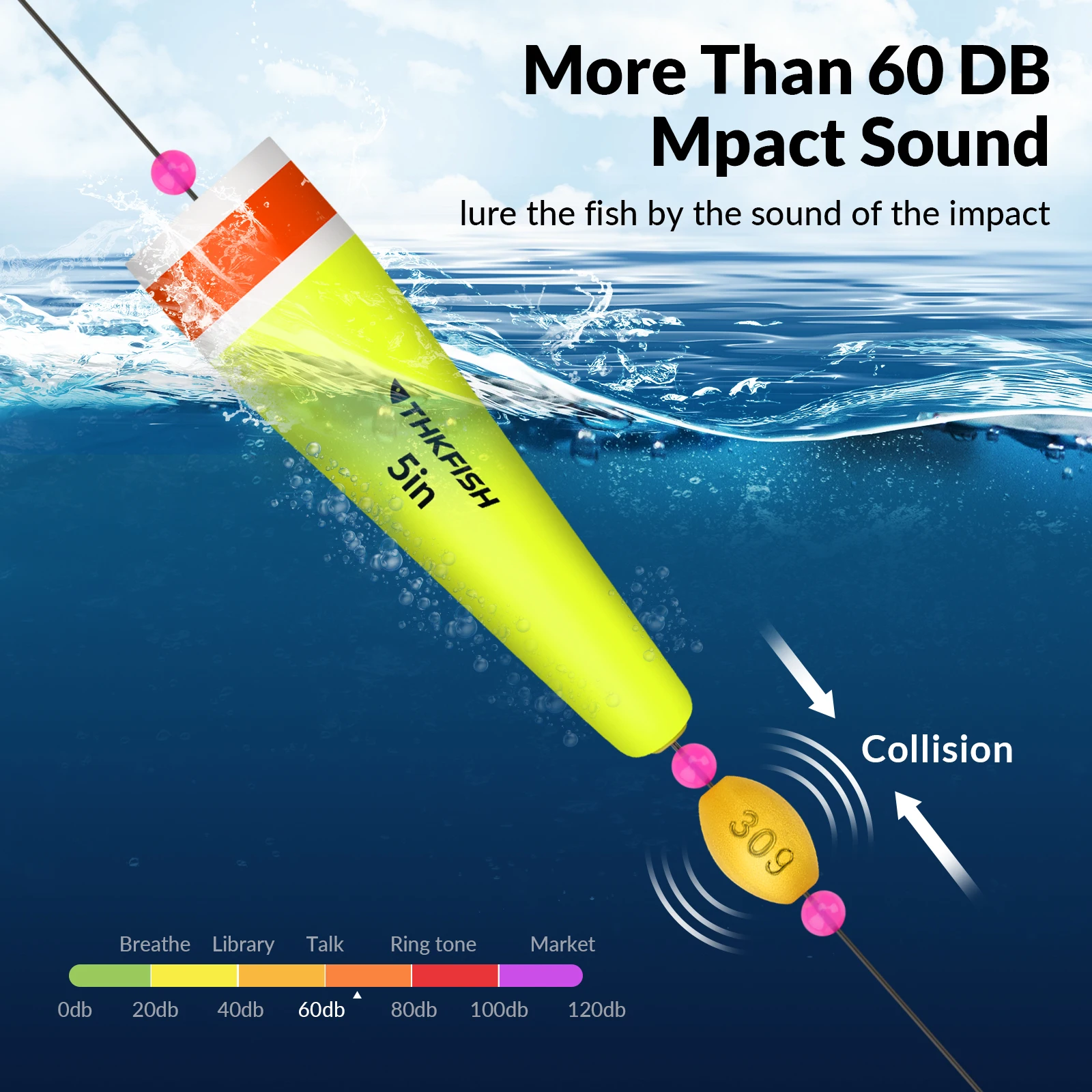 THKFISH Bobber EVA – Flotador pesado para pesca en agua dulce y salada - imagen 5