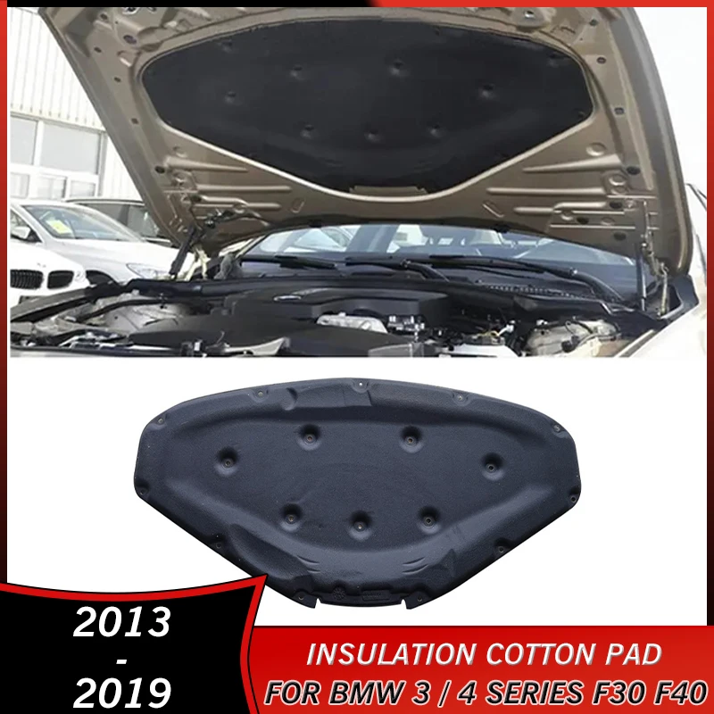 

2013-2019 Sound Insulation Cotton Pad for BMW 3 / 4 Series F30 F40 2013 2014 2015 2016 2017 2018 2019 Accessories Firewall Cover