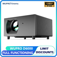 Wupro New Smart D6000 Projector 1500ANSI Portable Immersive Home Entertainment Cinema True Full HD 1080P High Contrast Beamer