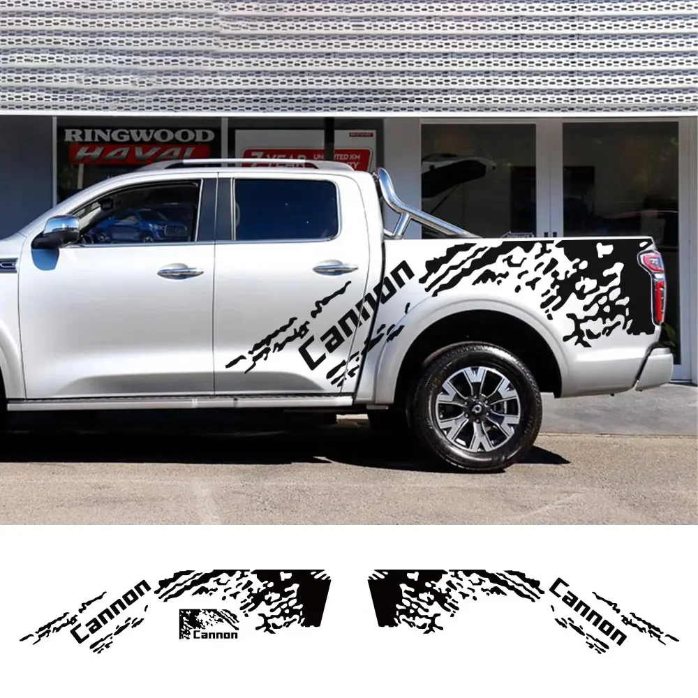 Pickup Body Side Stickers For Great Wall GWM UTE Cannon L X Truck Splash Grunge Decor Decals Vinyl Film Covers Auto Accessories