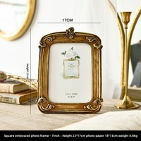 American Retro Palace Resin Photo Frame Home Decoration Wall Hanging Light Luxury Carved Picture Frame Decoration