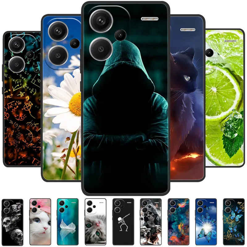 Cool Painted Soft Cover for Redmi Note 13 Pro Plus 5G Case TPU Print Slim Covers For Xiaomi Redmi Note 13 Pro+ 5G Plus Case Capa