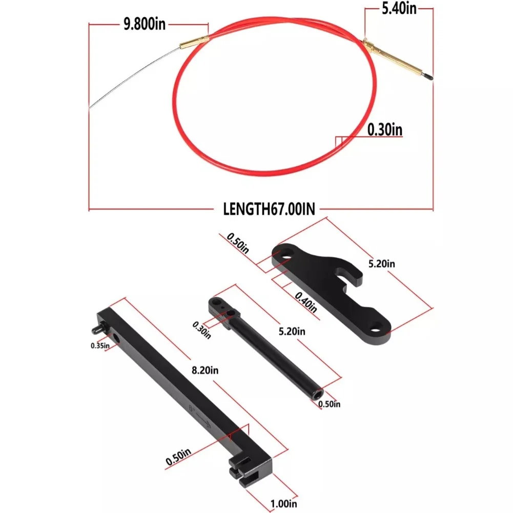 

Для OMC для Cobra Sterndrive 1986 1993, комплект нижнего троса переключения передач в сборе, замена OEM 987661, пластик и металл