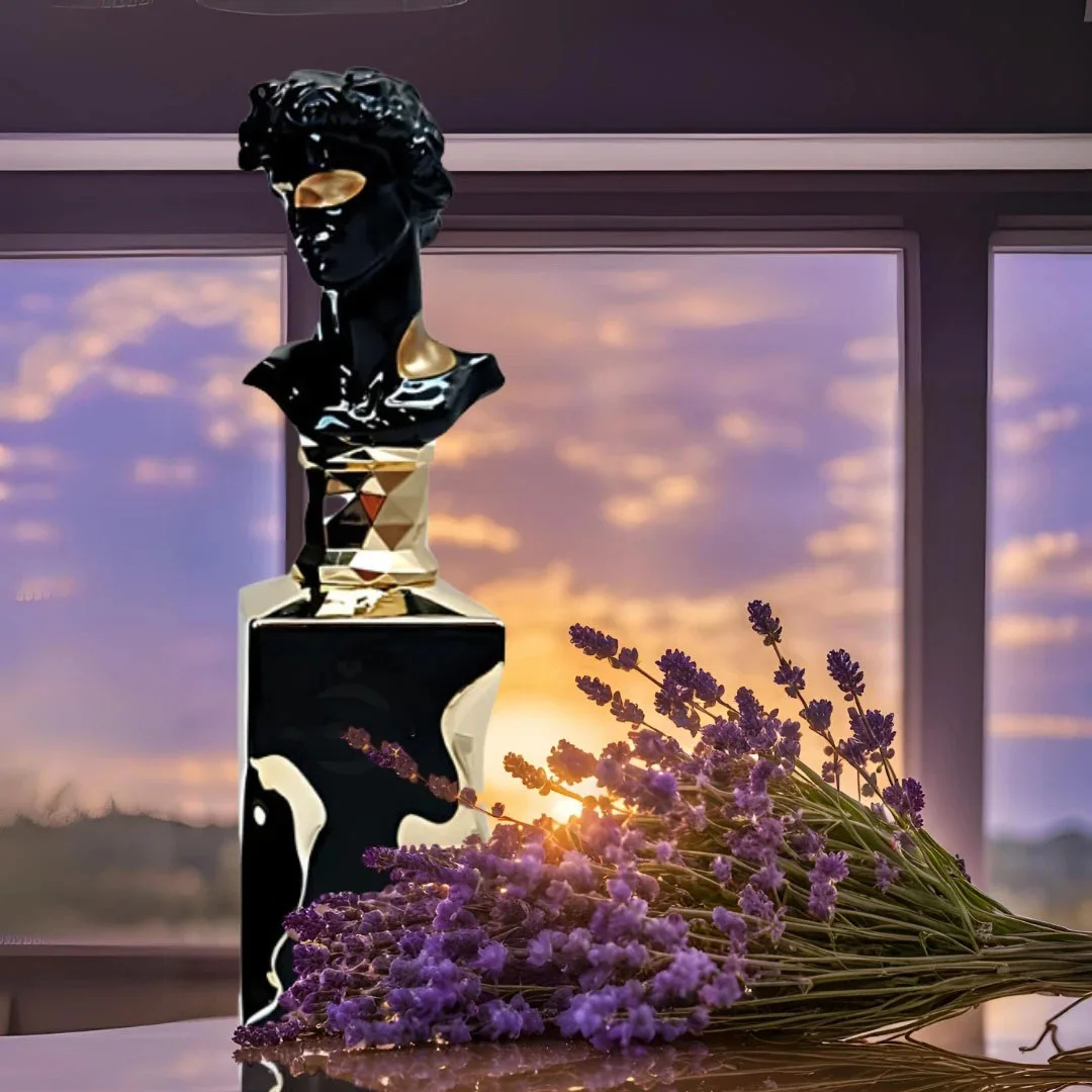 

His Confession for Men Eau De Parfumoil - Elegant Black Luxury Cologne with Golden Accent Bottle, Long-Lasting Floral Fragrance