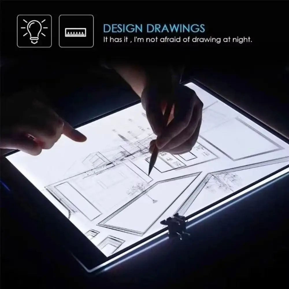 Practical A4 Electric Drawing Board USB 3 Level LED Drawing Board Adjustable Brightness Tracing Board Anime Copying