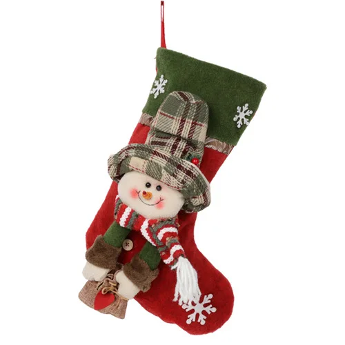 New Cross-Border Christmas Decorations, Candy Socks, Gift Bags, Pendants, Christmas Gift Socks, Christmas Socks in Stock