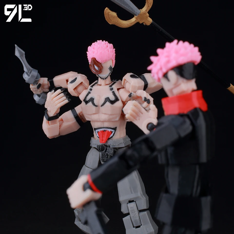 9L3D LUCKY13 横濱の宿儺 フィギュア T13 アニメ 多関節可動 Titan13