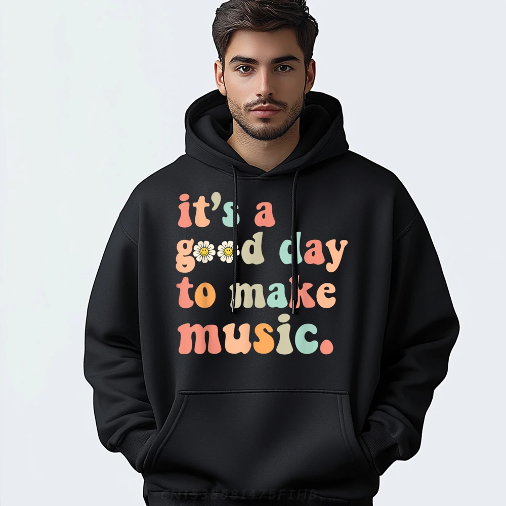 

Newest Woman Hoodies Groovy It A Good Day Design Hoodies Round Neck Long Sleeve Casual Sweatshirt Printed Coats