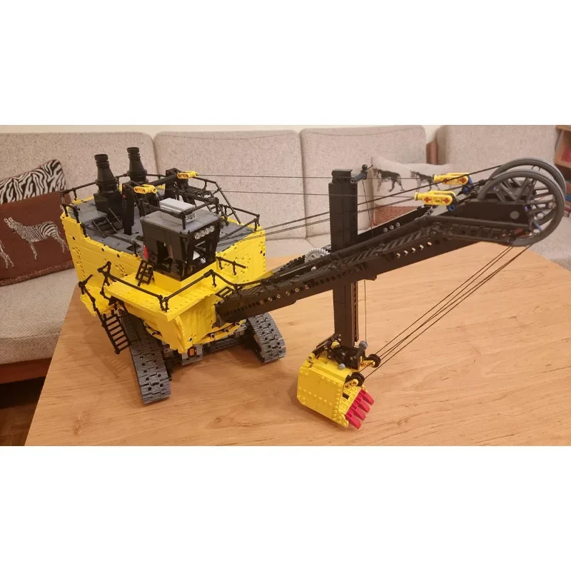 

MOC-106879 Yellow Cargo Excavator Transporter Building Blocks Model 3170PartsMOC Creative Boys Kids Birthday Building Blocks Toy