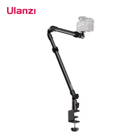 Ulanzi ZJ02 Camera Desk Setup Stand Adjustable Desk Mount with Holding Arm Max Load 2KG for Mirrorless Camera Microphone