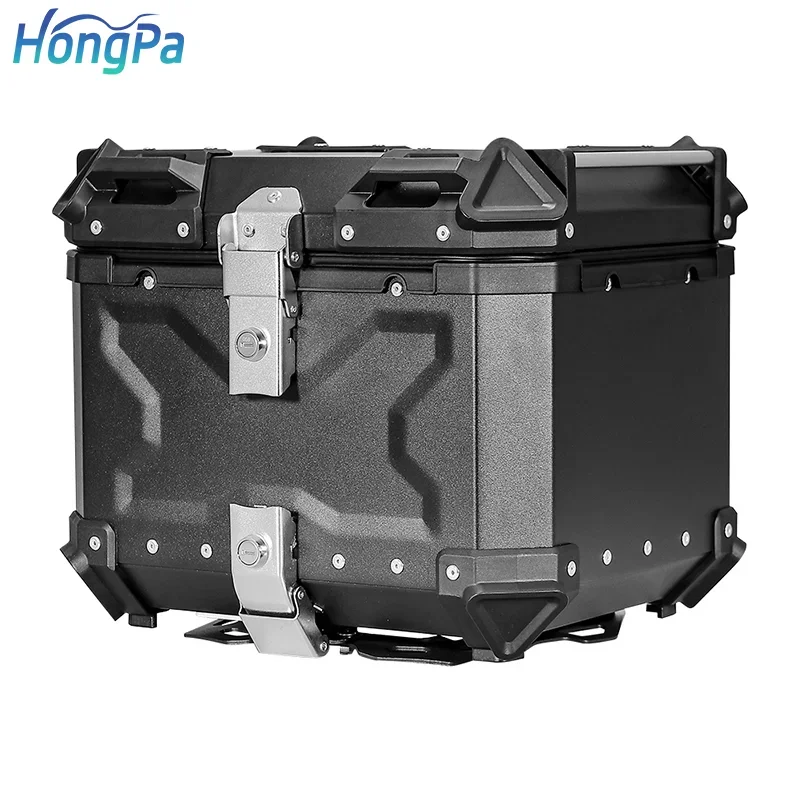 

High-end Aluminum Motorcycle Accessories Luggage Top box 28L/36L/45L/55L/65L Rear Box Waterproof Motorcycle Tail Box