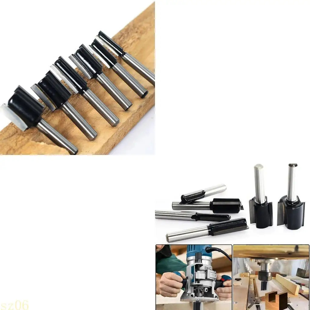 

Q2Q4 High Durability Double Flutes Alloy Milling Cutters 6pcs Set for Accuracy Carving