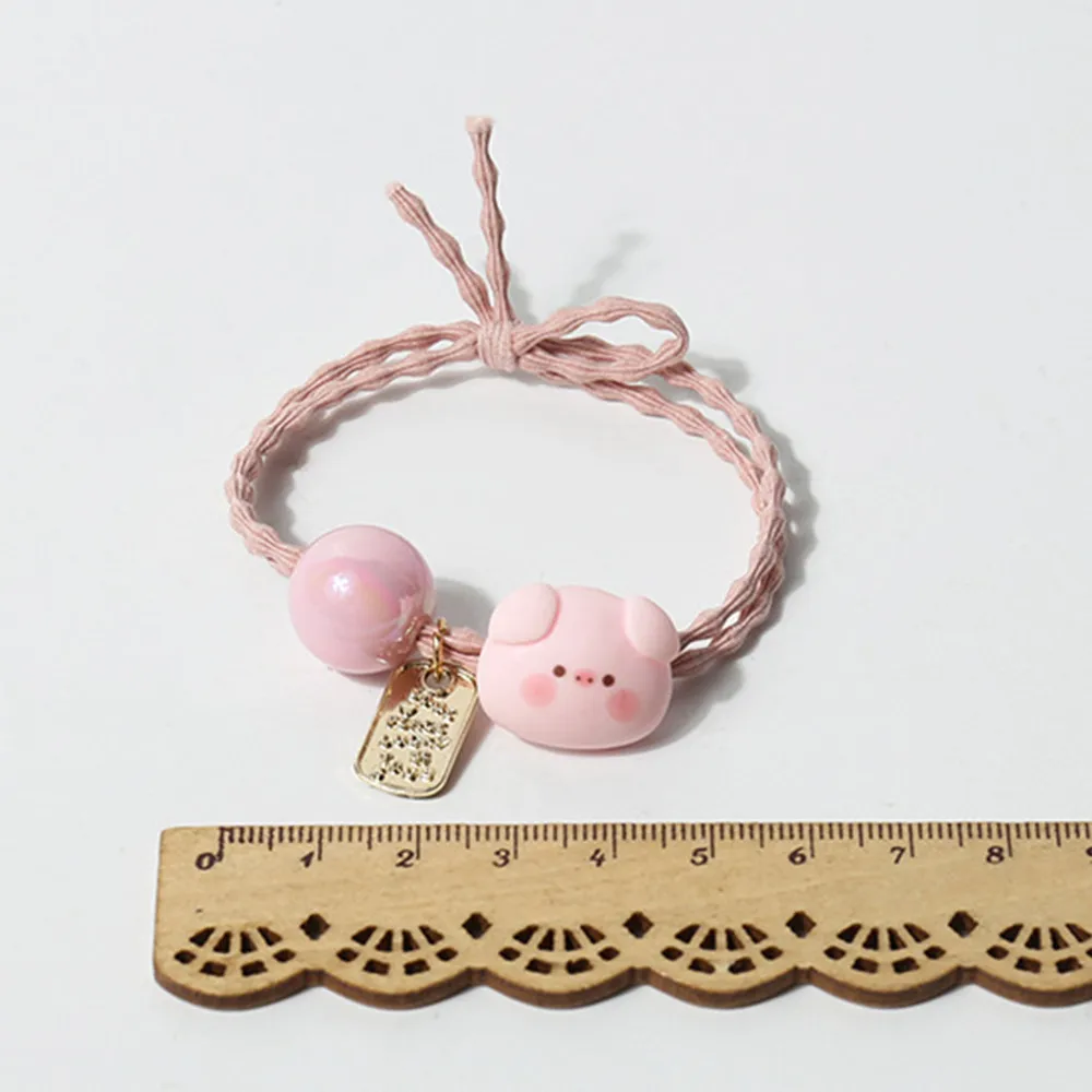 Cute Cartoon Animal Hair Ties for Women Panda Cat Lamb Rubber Band Elastic Hair Bands Headband Girls Daily Hair Accessories