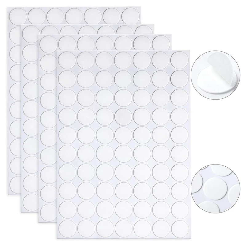100/200/300/500pcs Transparent Double-sided Adhesive Tape 10mm Round Glue Tape Strongly Fixe No Trace TapeHousehold Paste Decor