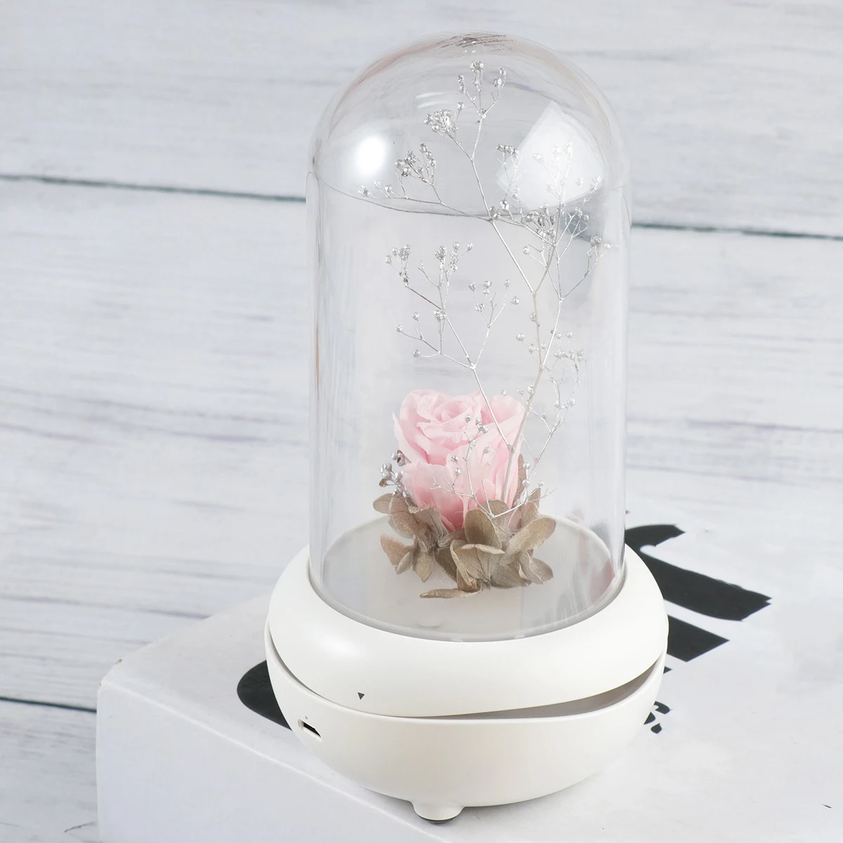 

Eternal Flower Humidifier Mini L LED Diffuser Night Light Aromatherapy Bedroom Office Yoga Relaxation Steam