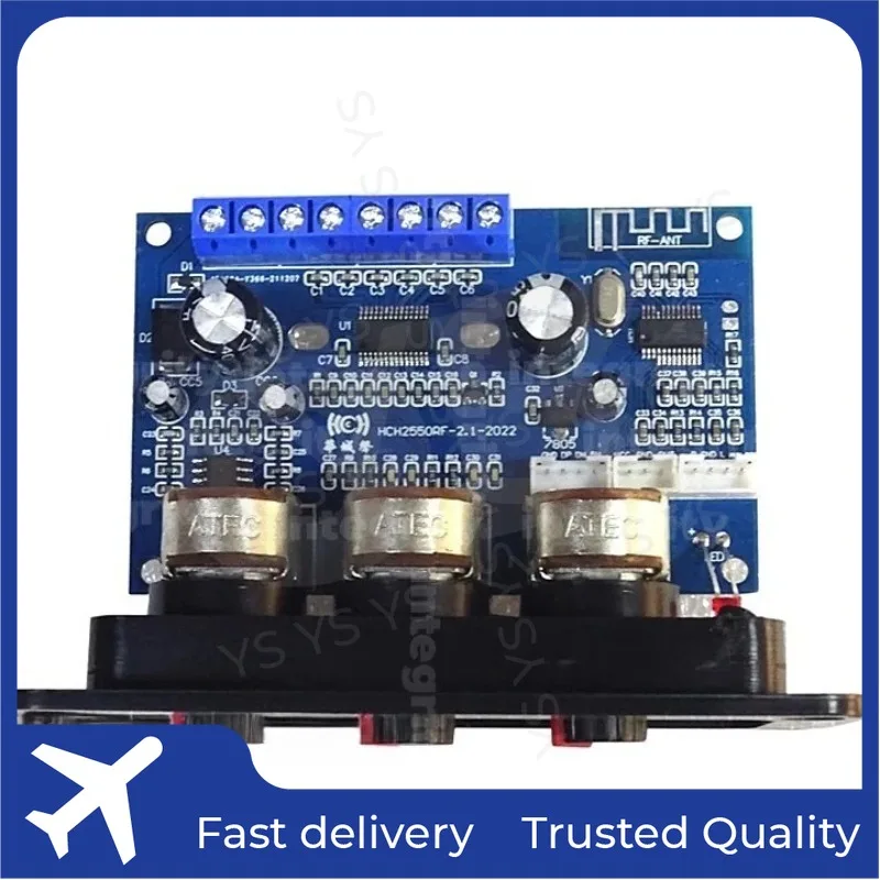 Bluetooth 5,0 2,1-канальный усилитель, динамик 2x25 Вт + 50 Вт, сабвуфер, домашнее аудио, звук