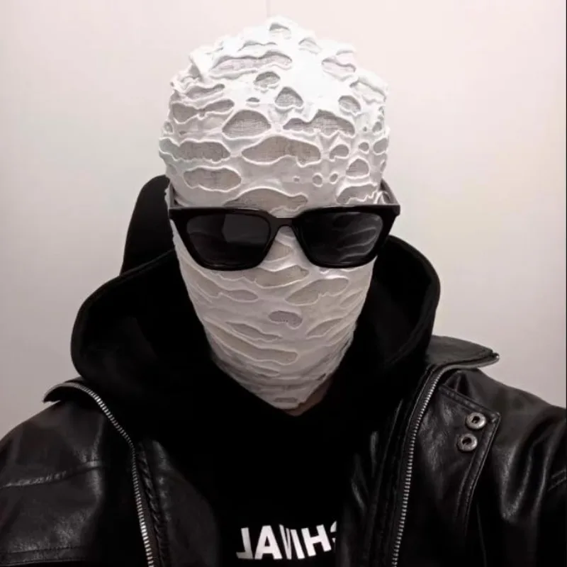 النساء الرجال تأثيري الأسود لا ثقب دنة غطاء رأس قبعة محاكاة CS بالاكلافا قبعة الشمس الأشعة فوق البنفسجية حماية دراجة نارية قناع للتزلج #5