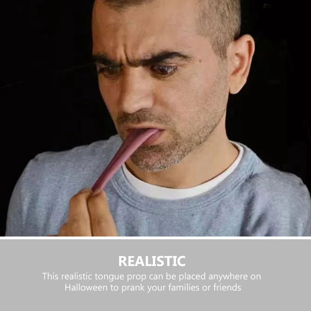 Fake Tongue Toy Simulation Magic Props Tongues Models Tpr Halloween Prank Realistic for Pranks Fool's Day - Image 6